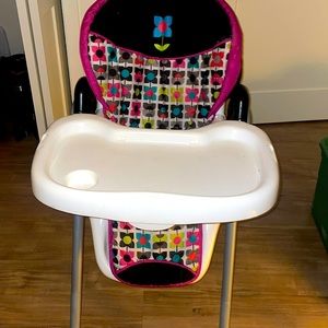 Floral high chair for girls.